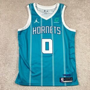 Charlotte Hornets Miles Bridges Nike Jordan Swingman Dri Fit Jersey Teal Mens XL